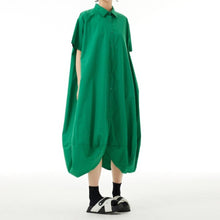 Load image into Gallery viewer, Women's Polo-Collar Tulip Dress

