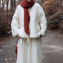 Load image into Gallery viewer, Double-sided Mulberry Silk Cotton Lace-up New Chinese-style Cotton Coat
