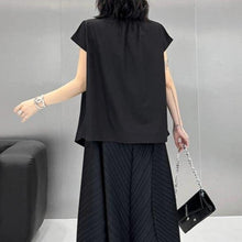 Load image into Gallery viewer, Women's Irregular Stand-up Collar Casual Shirt
