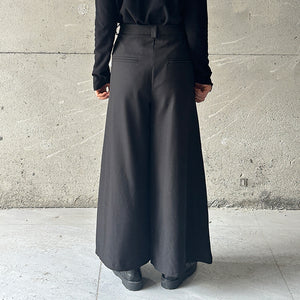 Simple Two-button Wide-leg Trouser Culottes