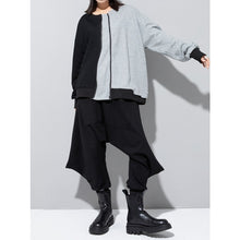Load image into Gallery viewer, Women's Asymmetrical  Colorblock Loose Sweatshirt
