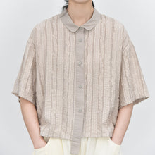 Load image into Gallery viewer, Women’s Textured Loose Casual T-shirt
