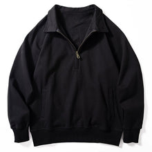 Load image into Gallery viewer, Half-zip Lapel Loose Casual Long-sleeved Sweatshirt
