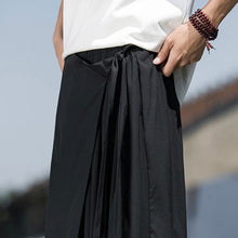 Load image into Gallery viewer, Fake Two-piece Thin Strappy Loose Pleated Pants
