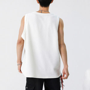 American Textured Loose Casual Vest