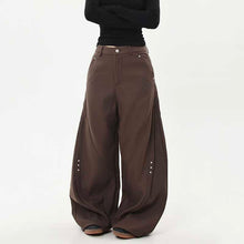 Load image into Gallery viewer, American Retro Deconstructed Rivet Scimitar Pants
