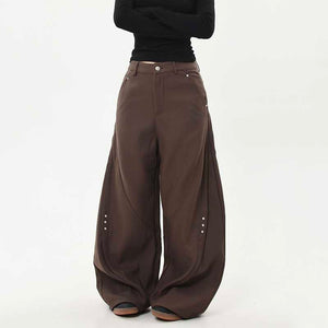 American Retro Deconstructed Rivet Scimitar Pants