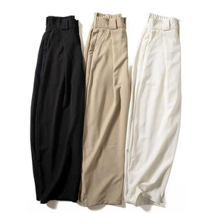 Drape Loose Straight Casual Trousers
