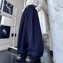 Load image into Gallery viewer, Vintage Striped Wide-Leg Scimitar Pants
