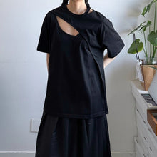 Load image into Gallery viewer, Hollow Deconstructed Loose Casual T-shirt

