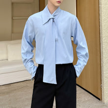 Load image into Gallery viewer, Tie-Panel Drape Casual Shirt

