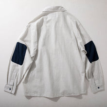 Load image into Gallery viewer, Japanese Striped Retro Patchwork Loose Casual Shirt
