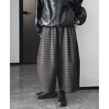 Load image into Gallery viewer, Plaid Casual Wide-leg Pants
