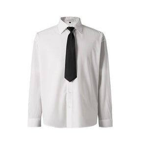Wrinkle-resistant Detachable Tie Draped Shirt