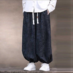 Loose Wide-leg Scimitar Harem Pants