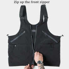 Load image into Gallery viewer, Retro Multi-pocket Dual-purpose Crossbody Vest

