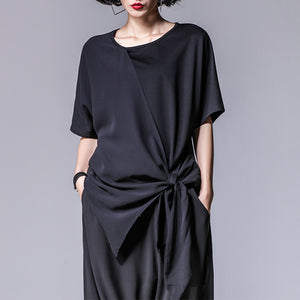 Asymmetric Faux Two-piece Top