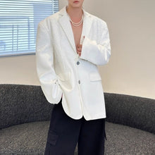 Load image into Gallery viewer, Mesh Panel Casual Suit Jacket
