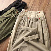 Load image into Gallery viewer, Wide-leg Cotton Loose Japanese Retro Casual Trousers
