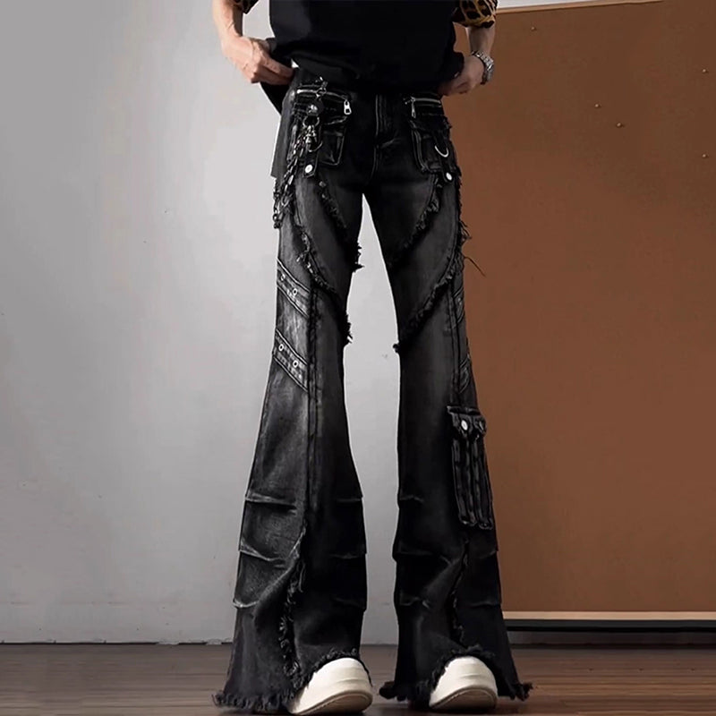 American Slim-fit Washed Bootcut Jeans