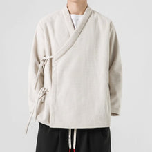 Load image into Gallery viewer, Thickened Diagonal-front Loose-fitting Belted Jacket
