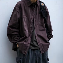 Load image into Gallery viewer, Japanese Retro Textured Long-sleeved Shirt
