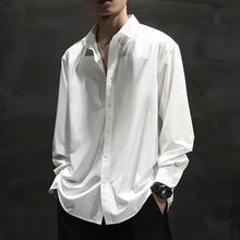 Load image into Gallery viewer, Loose Square Collar Solid Color Large Size Business Shirt
