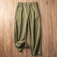 Load image into Gallery viewer, Wide-leg Cotton Loose Japanese Retro Casual Trousers
