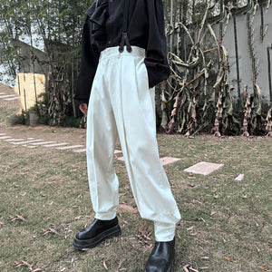 Casual Mid-low Waisted Harem Loose Pants