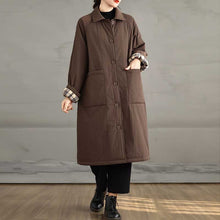 Load image into Gallery viewer, Mid-length Loose Pocket Coat
