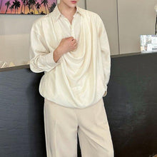 Load image into Gallery viewer, Stacked Fake Two-piece Loose Shirt

