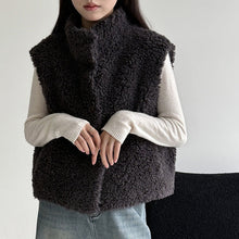 Load image into Gallery viewer, Sleeveless Faux Lamb Wool Vest
