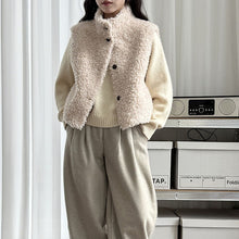 Load image into Gallery viewer, Sleeveless Faux Lamb Wool Vest
