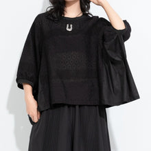 Load image into Gallery viewer, Women Loose Batwing Cutout Shirt
