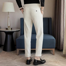 Load image into Gallery viewer, Chenille Naples Casual Straight-leg Suit Trousers
