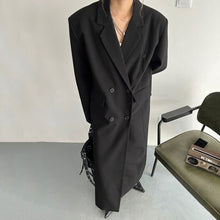 Load image into Gallery viewer, Strong Aura Loose-fitting Drape Suit Trench Coat
