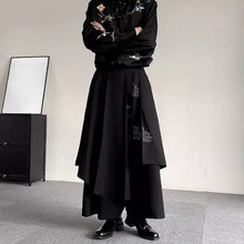 Load image into Gallery viewer, Irregular Retro Layered Draped Wide-leg Culottes
