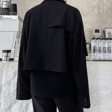 Load image into Gallery viewer, Ribbon Pocket Cropped Blazer
