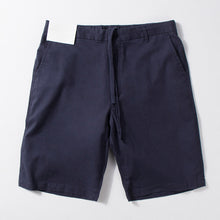 Load image into Gallery viewer, Thin Cotton and Linen Basic Solid Color Straight Loose Shorts
