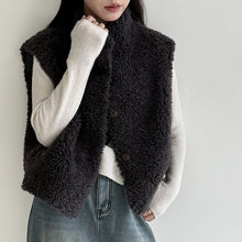Load image into Gallery viewer, Sleeveless Faux Lamb Wool Vest
