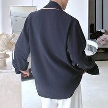 Load image into Gallery viewer, Retro Pullover Irregular Ribbon Shirt
