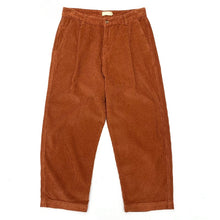 Load image into Gallery viewer, Heavyweight Washed Corduroy Pleated Loose Wide-leg Straight Trousers
