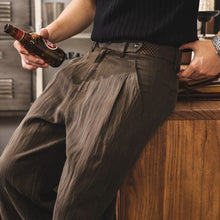 Load image into Gallery viewer, Lyocell Draped Straight Leg Casual Pants
