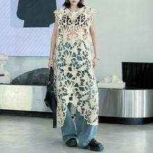 Load image into Gallery viewer, French Retro Hollow Lace Cover-up Dress
