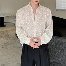 Load image into Gallery viewer, Irregular Embroidered Sequined Breathable Long-sleeved Shirt
