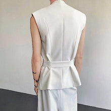 Load image into Gallery viewer, Design Three-dimensional Rose Sleeveless Suit Vest
