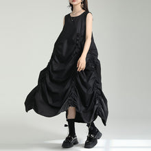 Load image into Gallery viewer, Pleated Irregular Loose Vest Dress
