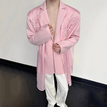 Load image into Gallery viewer, Embroidered Tulle Loose Suit Jacket
