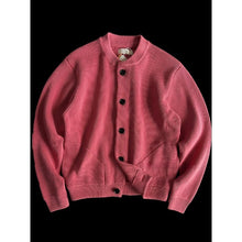 Load image into Gallery viewer, Heavyweight Cotton Crewneck Button Up Knitted Cardigan
