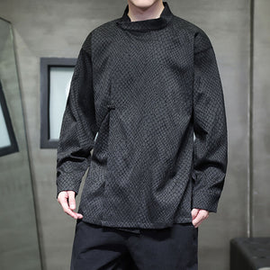 Vintage Python Jacquard Disc-button Shirt